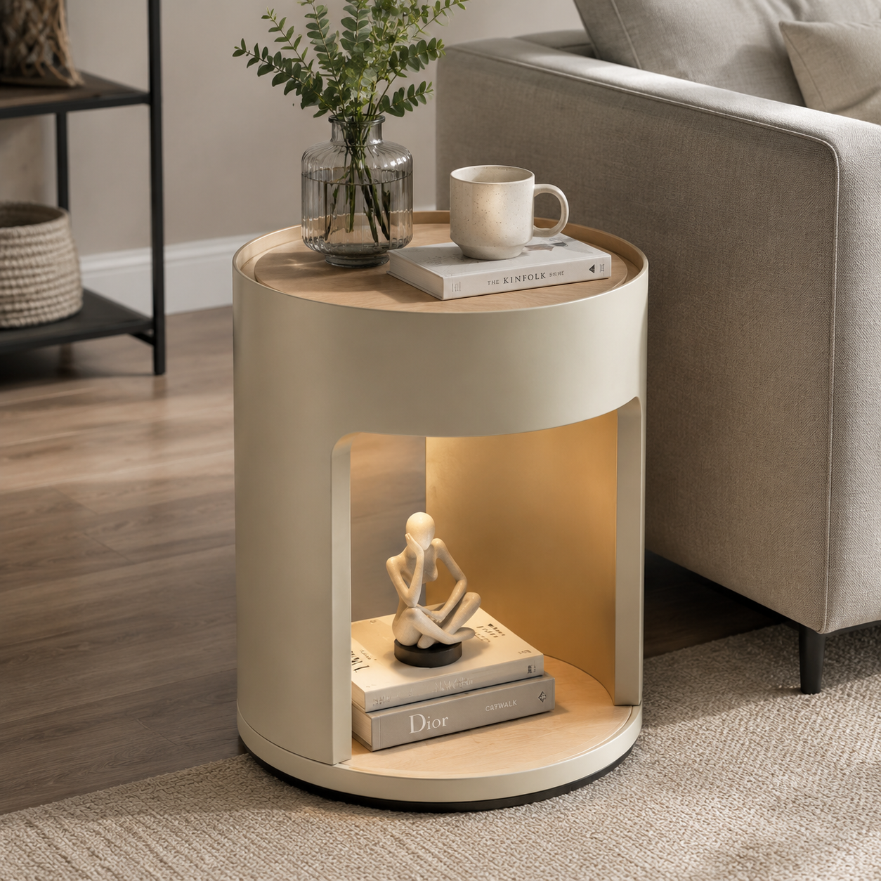 Maveriqo™ Arlena Round Accent Side Table