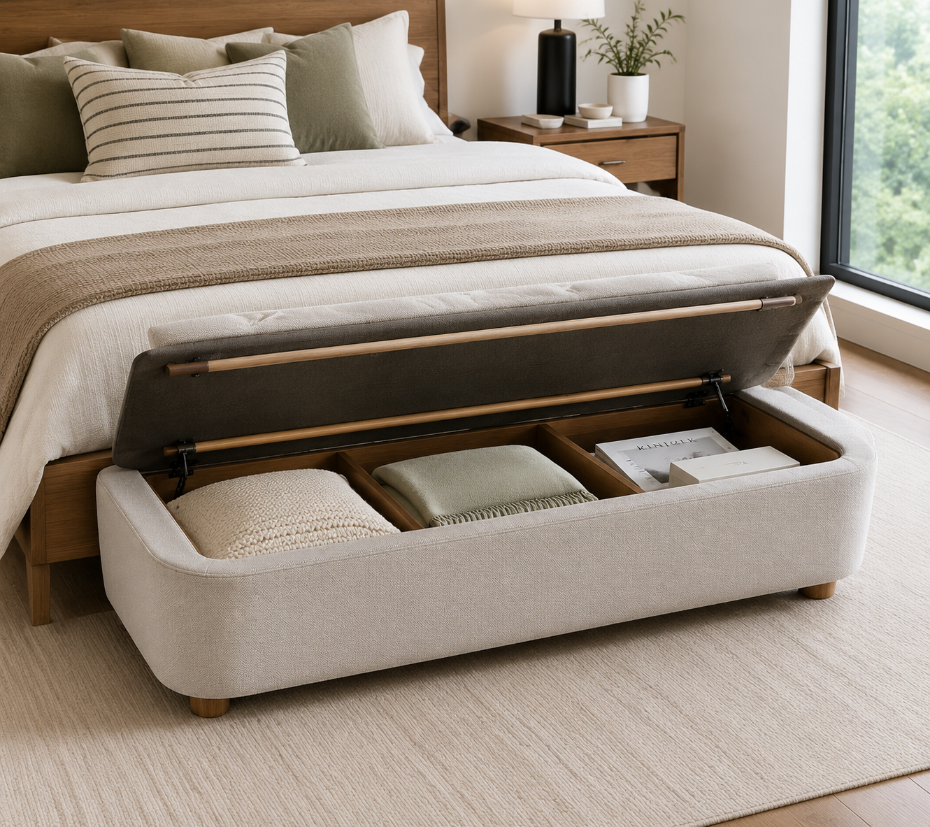 Maveriqo™ Lunessa Bed End Storage Organizer